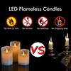 antizer Flameless LED Candles 4" 5" 6" Set of 3