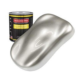 Restoration Shop - Sterling Silver Metallic Acrylic Enamel Auto Paint - Quart Paint Color Only - Professional Single Stage High Gloss Automotive, Car, Truck, Equipment Coating, 2.8 VOC