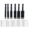 6Pcs Dry Diamond Drill Bit Kit 8 10 12 14