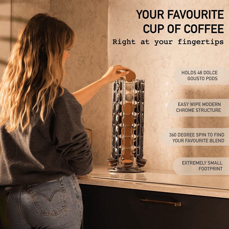 32 Capsule Coffee Pod Holder for Dolce Gusto 360 Degree