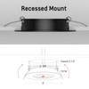 acegoo Swivel RV Light Recessed Puck Light 12V LED RV