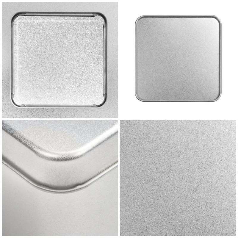 Kurtzy Silver Metal Tins with Lids (Pack of 10) 9
