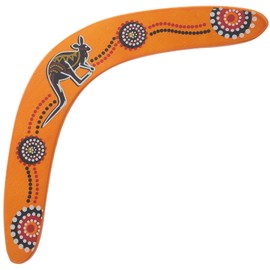 Kisangel 1pc Wooden Boomerangs Aboriginal Boomerangs Wood Fast Catch for Beginners Wooden Aerobic Child Darts