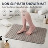 Shower Mat, Non-Slip Shower Mats with Suction Cups and Drain