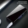 Electric Dual Arc Lighter Rechargeable Windproof Flameless 220mAh Aluminium Alloy