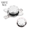 uxcell KSD301 Thermostat 120°C/248°F 10A Normally Closed N.C Adjust Snap