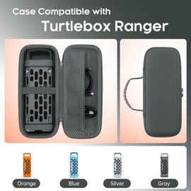 Hard Travel Case Compatible with Turtlebox Ranger Outdoor Portable Bluetooth 5.4 Speaker, Hard Carrying Case with Handle, Shockproof Protective Speaker Storage Bag (Only Case) (gray)