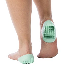 Tuli's Heavy Duty Heel Cups, Cushion Insert for Shock Absorption, Plantar Fasciitis, Sever’s Disease and Heel Pain, Made in the USA, Green 1 Pair, Regular