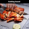 Gyugmhao Titanium Cutting Board,Stainless Steel Cutting Boards for Kitchen,Double-Sided Food