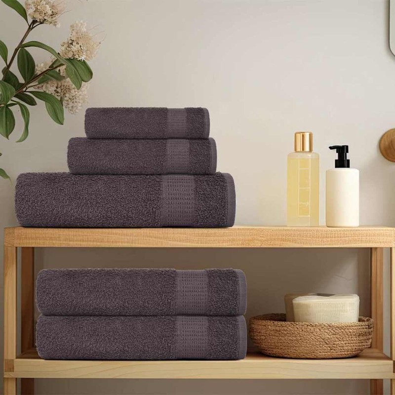 vidaXL Handtücher 2 STK. Anthrazit 50x100 cm 360 g/m² 100%