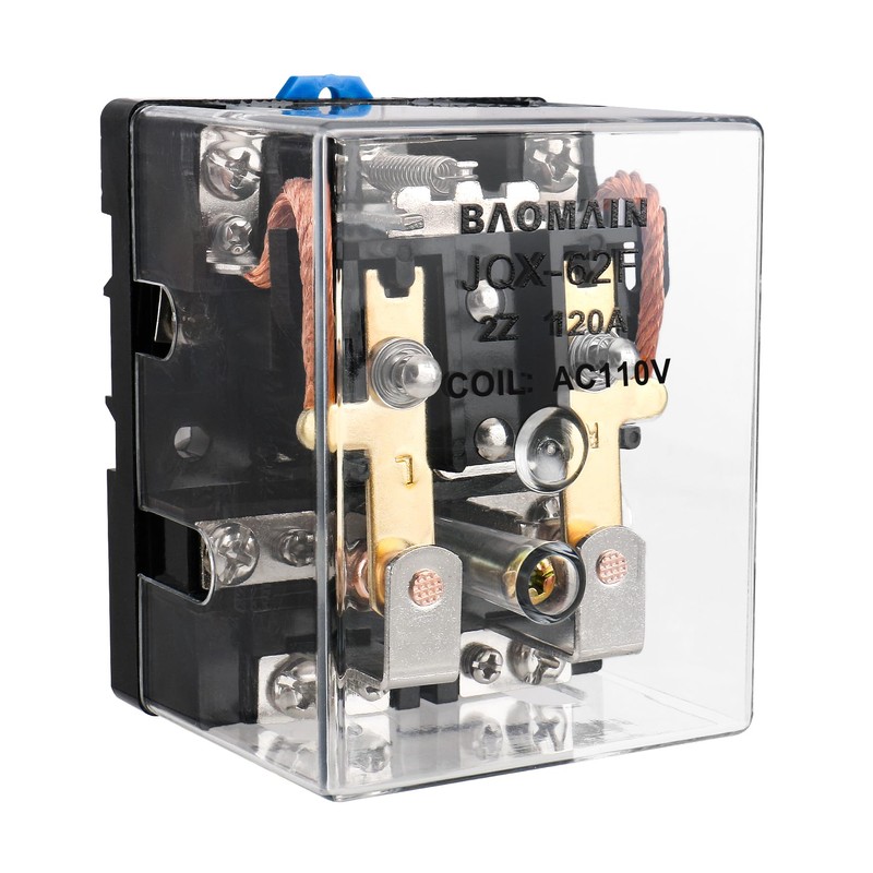 Baomain High Power Relay JQX-62F-2Z AC 110V 120A DPDT 2NO