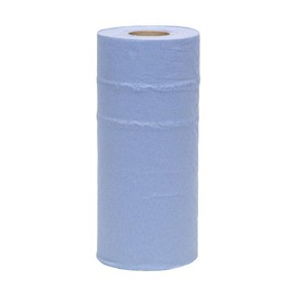 2Work Hygiene Paper Roll 2-Ply 250 mm x 40 m Wrapped Blue CPD43579