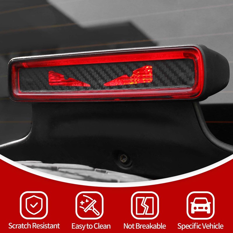 JeCar Third Brake Light Decal Carbon Fiber High Mount 3rd