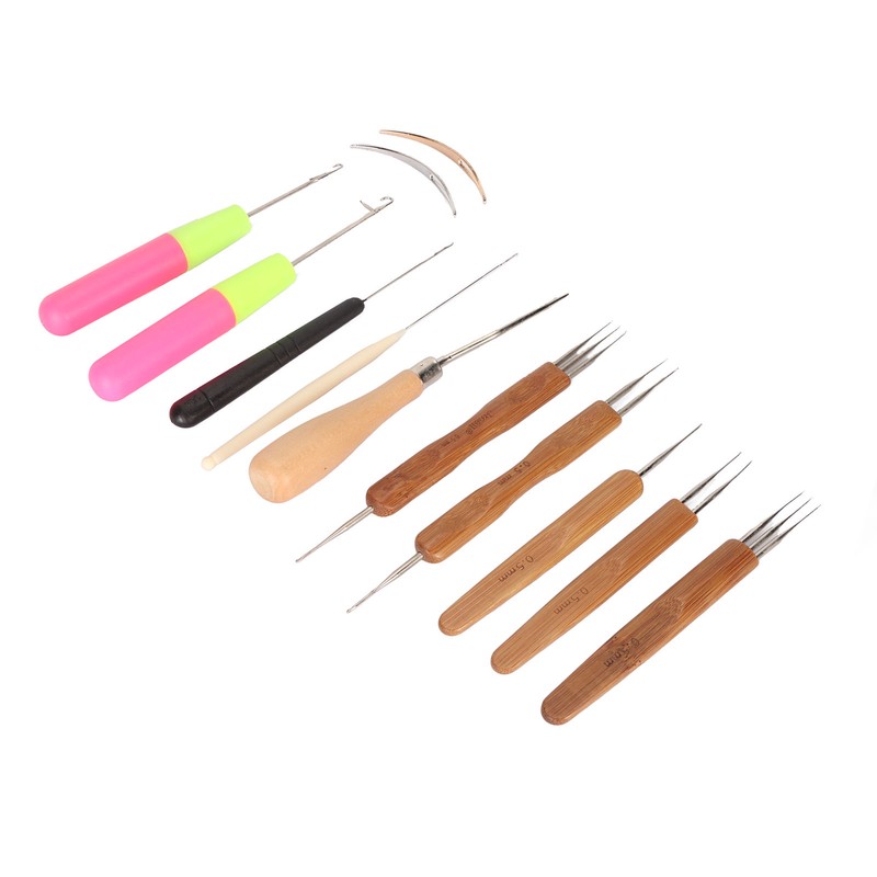 12pcs Dreadlocks Tool Set Dreadlocks Crochet Hook Hair Locking Tool