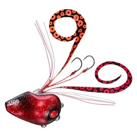 DAIWA Hongfang Current Brake Trinity Beta Lure, 5.3 oz (150 g), Red