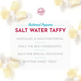 Bulk Saltwater Taffy, 3 Pounds (Buttered Popcorn)