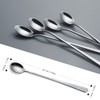 IQCWOOD Long Handle Ice Tea Spoons, 9-Inch Coffee Ice Cream
