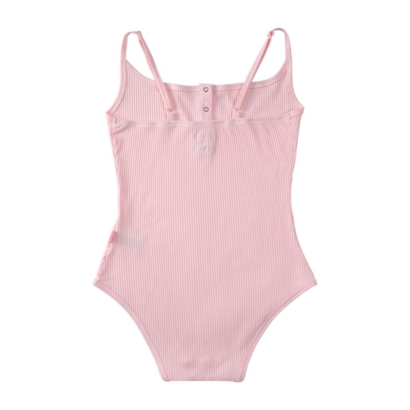 CutiePlusU Cotton Button Crotch Adult Sling Onesie Bodysuit V-Neck Button,