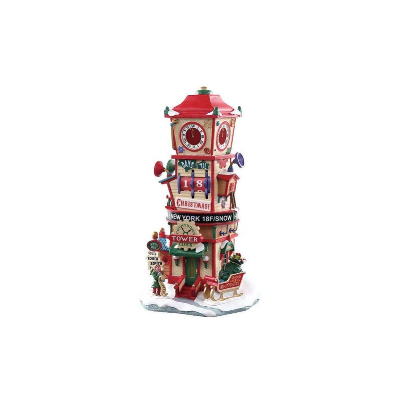 Lemax Christmas Village Countdown Clock Tower - 73333
