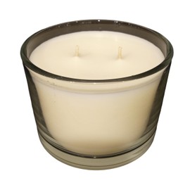 Tyler Candle Company - Platinum Fragrance - Black Box Presentation - Stature Model in Clear Glass White Wax - 16oz / 2-Wick