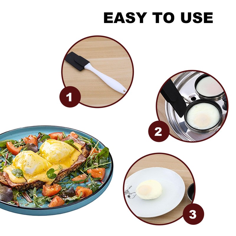 6 Cups Egg Poacher, Stainless Steel Stovetop Poached Egg Cooker,
