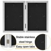 decorUhome Double 8x10 Picture Frame Vertical, Engineered Wood Bifold Photo
