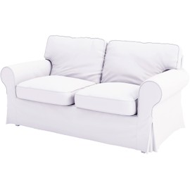 Heavy Cotton UPPLAND (Not EKTORP) Loveseat Sofa Cover Replacement Compatible for IKEA UPPLAND Sofa Slipcover (Uppland Loveseat White)