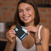 DXLing Leather Mini Wallet Credit Card Holder for Men, Card