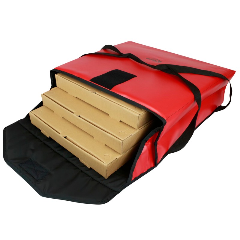 Sterno Delivery Insulated Vinyl Delivery Pizza Carrier, Large, 21" x