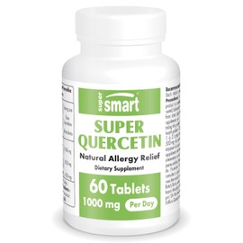 Super Quercetin 1000 mg per Day - With Bromelain, Vitamin C & Rutin - Reduces Allergies - Strengthens Immunity - Absorbs 70% Better than Conventional Quercetin - 60 Vegan Capsules Supersmart