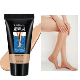 KARLOR Bein Make up Creme, getönte Creme für Beine Grundierung wasserfest Abdeckcreme Leg Make up ohne Übertragung Airbrush effekt Tattoo Abdeckung Concealer Körper Foundation Base（02# Medium Glow）