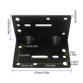 AConnet Winch Mounting Bracket Plate Universal Towing Winch Mounts Plate Heavy Duty Winches Operation Mounting Plates for 600lbs to 3500lbs Trailer Winches Mount