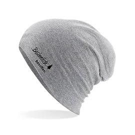 Huuraa Beanie Contemplative Drunk Christmas Tree Unisex Hat with Christmas Motif Gift Idea for Friends and Family, gray