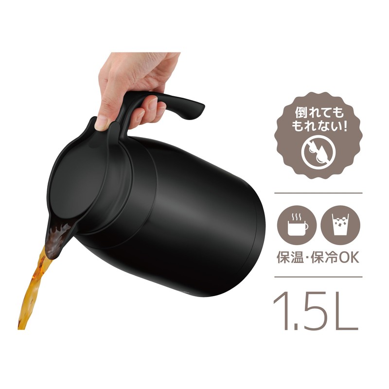 Thermos TTB-1501 MTBK Stainless Steel Pot 1.5L Matte Black