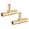 sourcing map Hose Reducer Barb Connection T 3-Way Connector 12