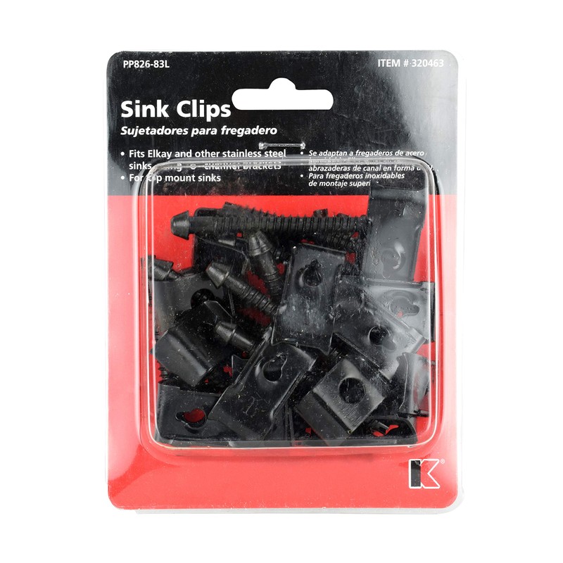 Plumb Pak Stainless Steel Universal Design Sink Clips for Elkay