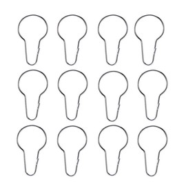 Healifty 20pcs 20pcs Curtain Ring with Clips Stainless Steel Curtain Clips Open Curtain Rings Curtain Clip for Curtain Shower Curtain Curtain Hooks (Silver)