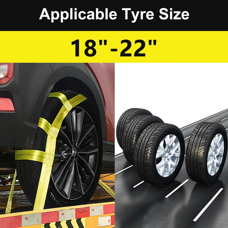 Bang4buck 2 Pieces Tow Dolly Straps, Universal Adjustable Tie Down