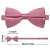 Guokoo Bow Ties for Men Solid Color Bow Tie Pre-Tied