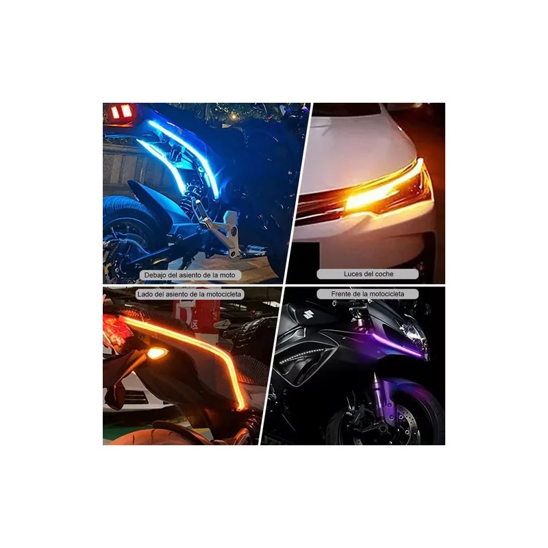 2pcs Tiras De Luz Led En El Automóvil De 30