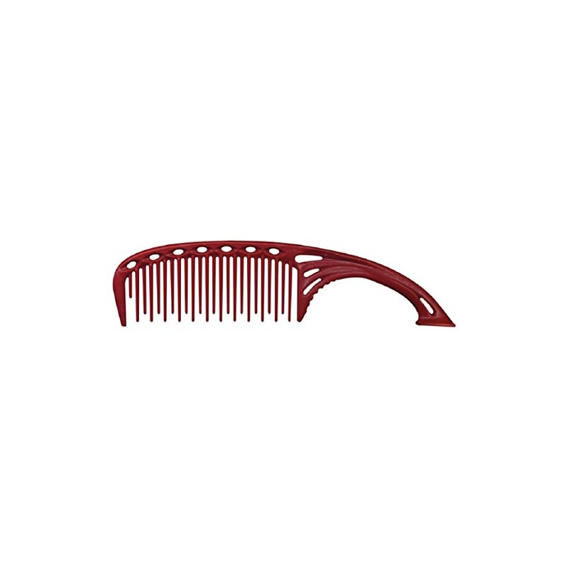 Young Park Comb with Long Teasing Rzahnung No. 605 Red 21 cm