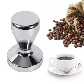 Yosoo Sabotaje De Café Expreso, 51mm Base Plana De ManipulacióN De Expreso De Acero Inoxidable para Presionar Granos De Café En Grano para Acampar En La Oficina Familiar