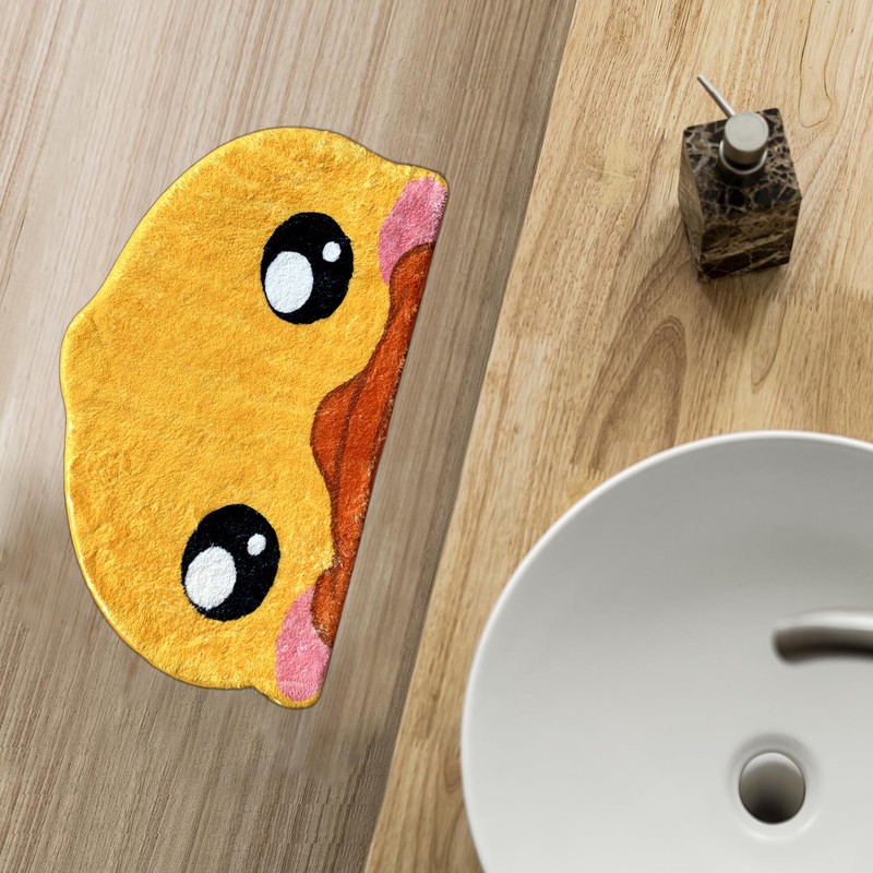 Animal Bath Mat Cute Shower Rugs Non-Slip Bath Rug Kawaii