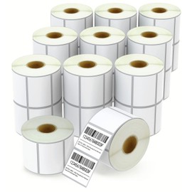 BETCKEY - 2" x 1.5" (51 mm x 38 mm) Multipurpose & Address Labels Compatible with Zebra & Rollo Label Printer,Premium Adhesive & Perforated [20 Rolls, 20000 Labels]