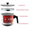 PARACITY Bacon Grease Container with Fine Strainer and Dust-proof Lid,