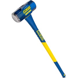 Estwing 16-Pound Hard Face Sledge Hammer for Demolition/Stake Driving, 50-55 HRC, 36-Inch Fiberglass Handle, Overstrike Protection, Textured Grip
