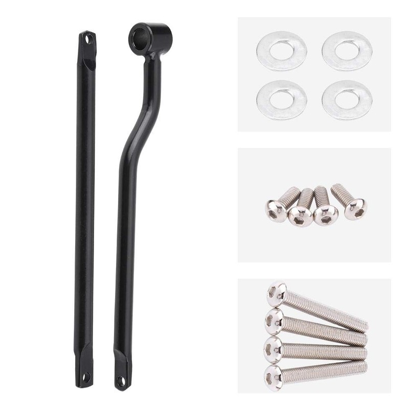 Saddlebag Brackets Universal, Motorcycle Saddlebag Support Bars Brackets Black Stainless