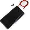whiteeeen 2pcs 2 AA Battery Box Case with Switch Cover