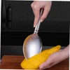 iplusmile Ergonomic Mango Peeler Fruit Slicer Scooper Stainless Steel Mango
