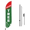 Christmas Tree Feather flag Pole Mountfor Outdoor by Mavis Print